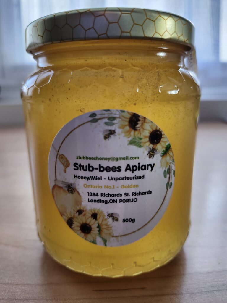 stub-bees apiary honey jar
