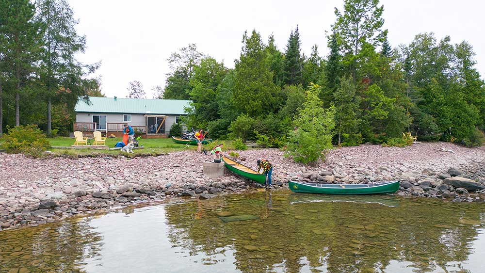 forest the canoe goulais river
