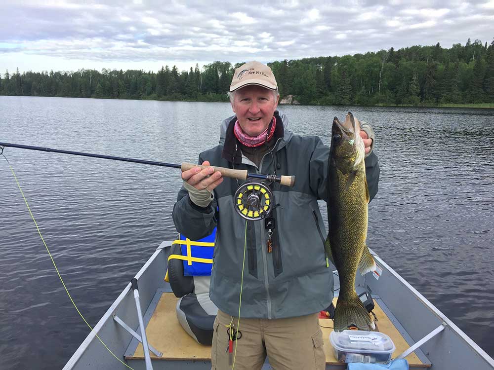 fly fishing walleye