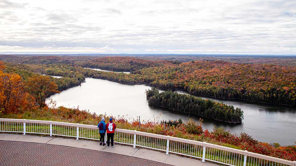 fall view elliot lake firetower