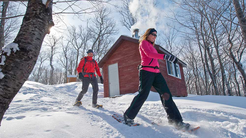 stokely creek lodge snowshoeing