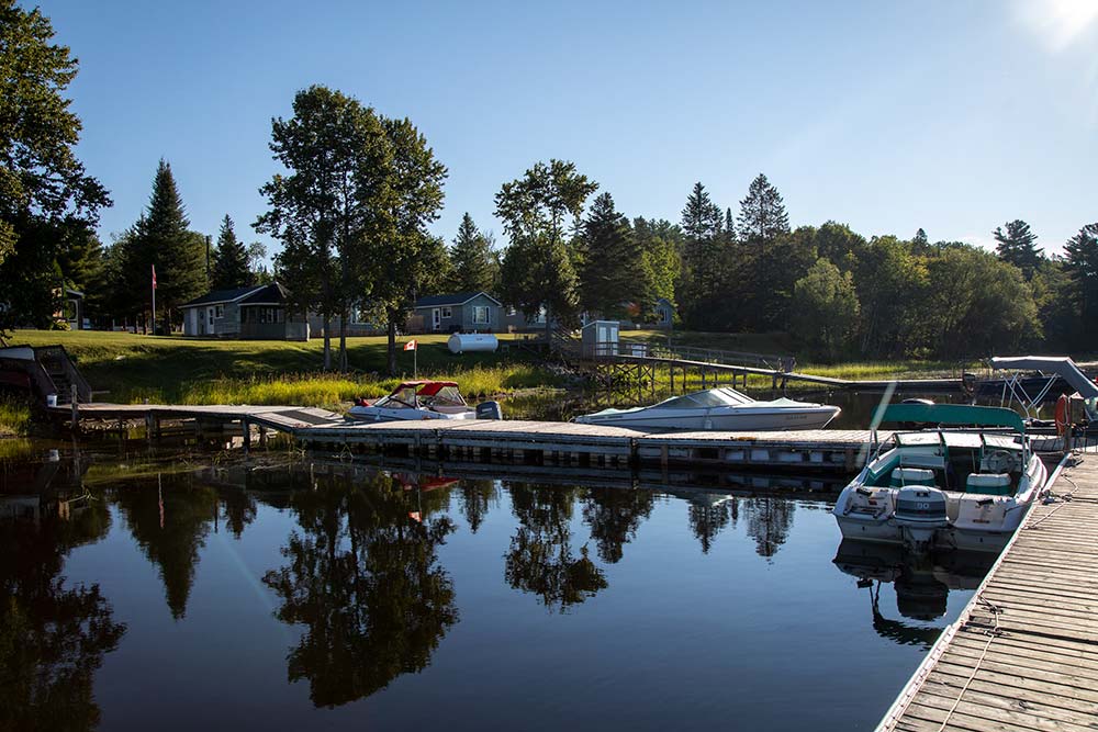 blue heron resort docks and boats