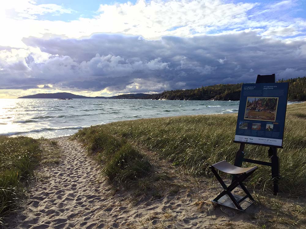 sandy beach wawa group of seven panel