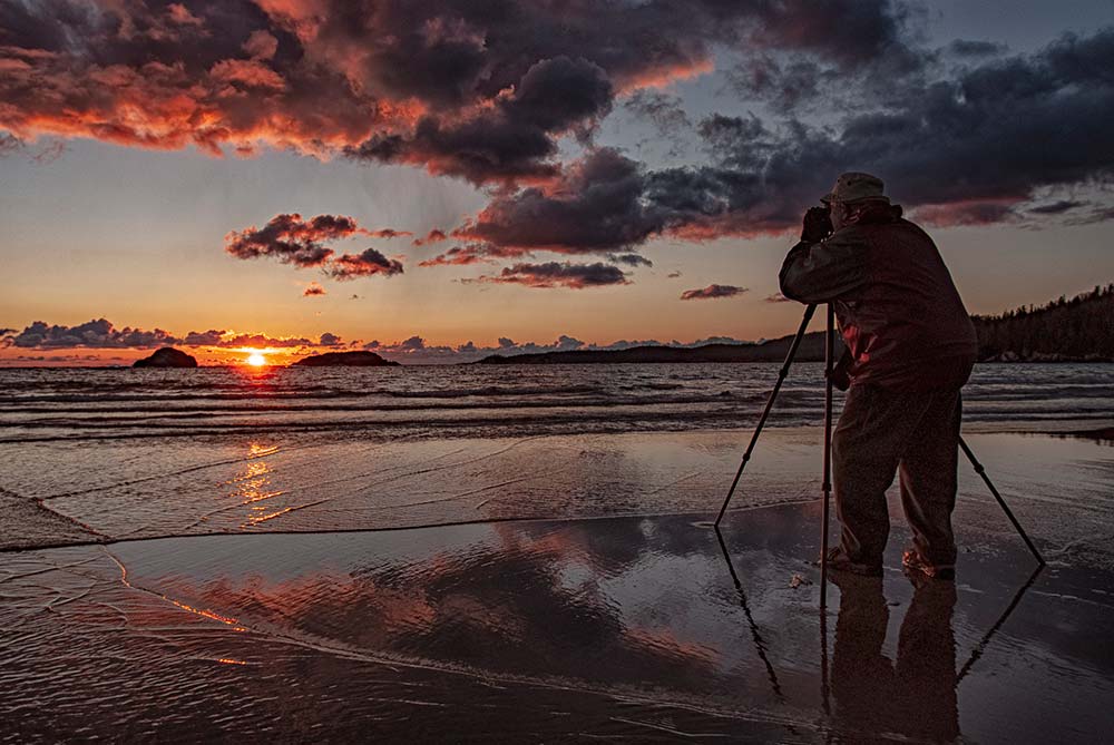 sunset on lake superior