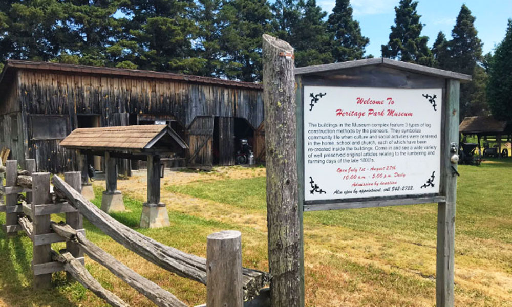 heritage park museum sign