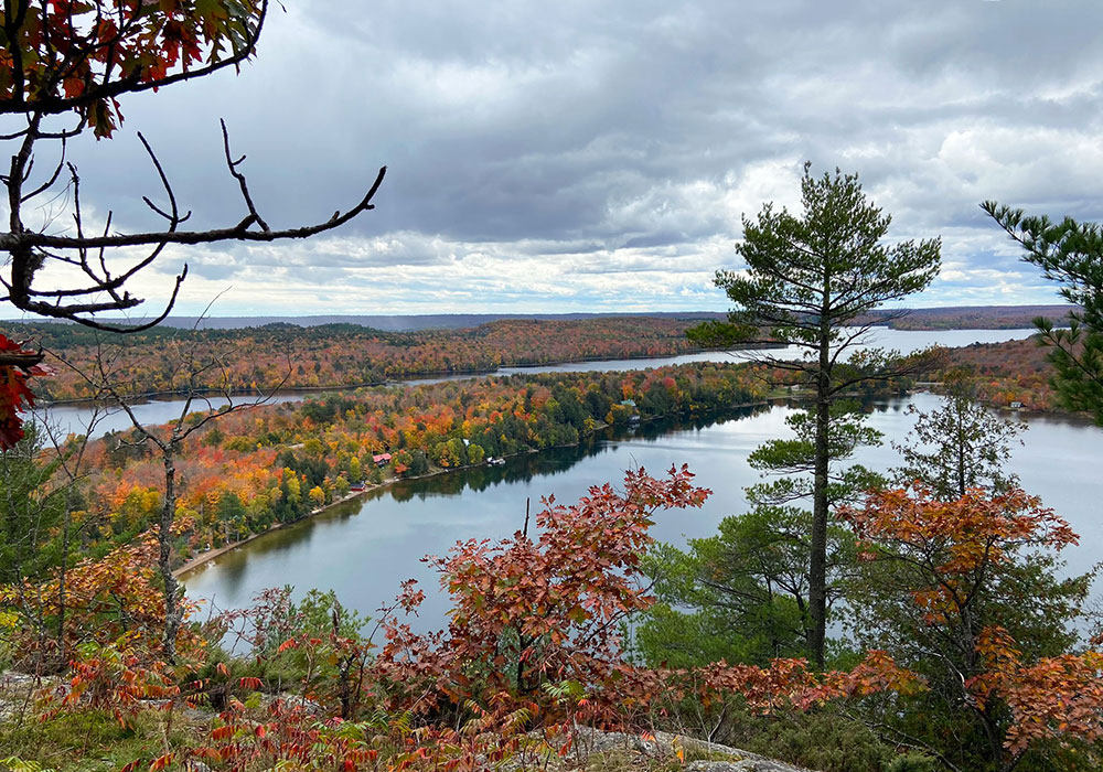 view from atop rock candy mountain trail