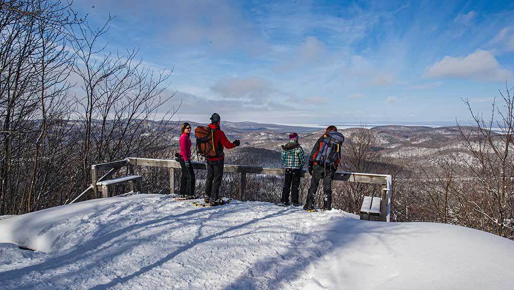 snowshoeing algoma highlands conservancy
