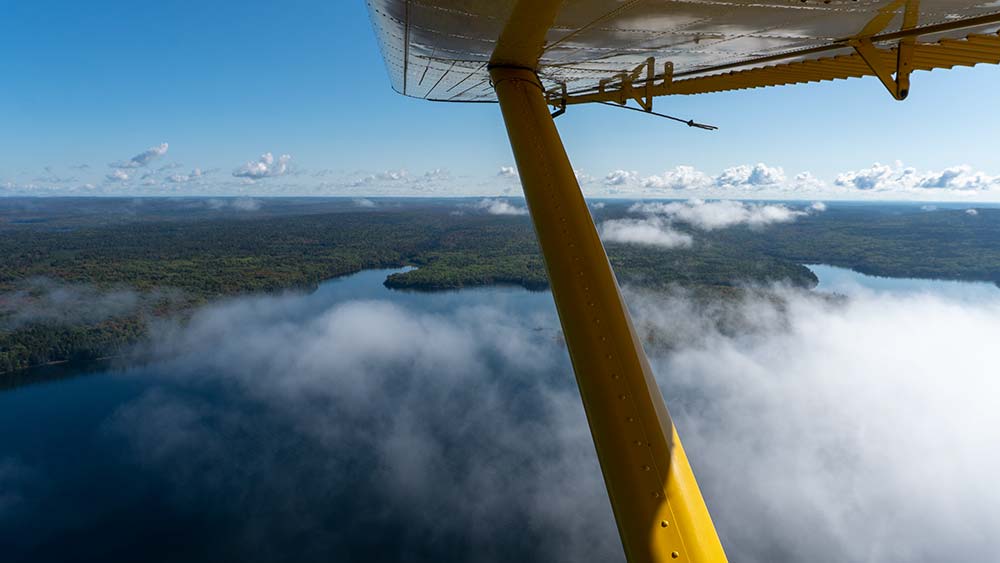 aerial view from a bushplane