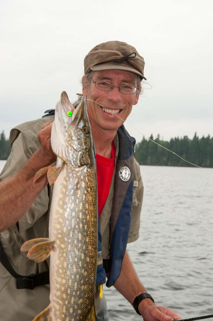 angler fishing ontario northern pike