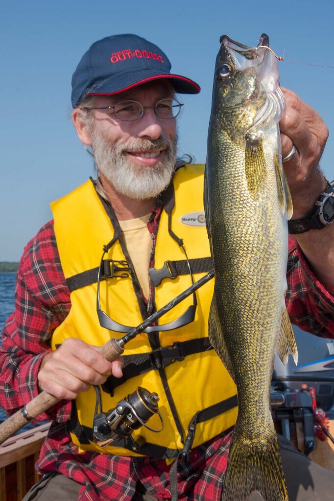 angler fishing ontario walleye