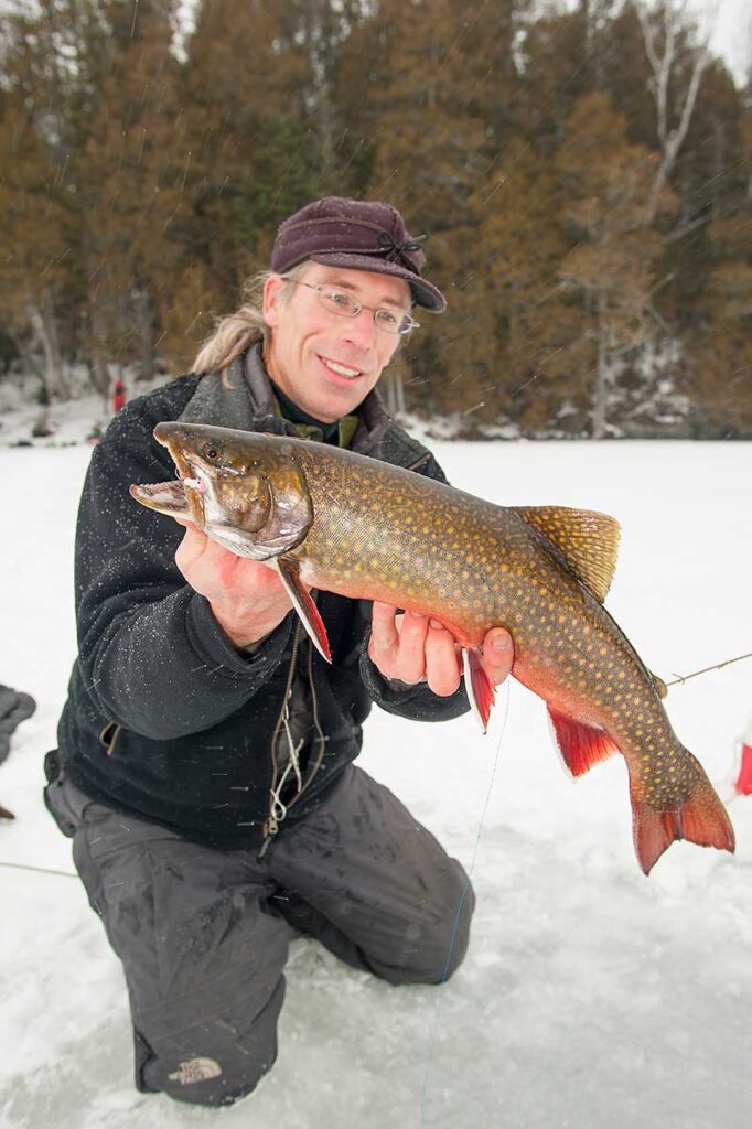 ice fishing splake algoma