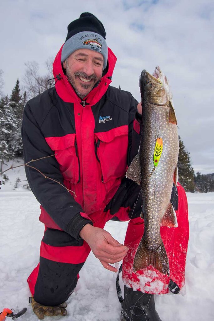ice fishing splake algoma