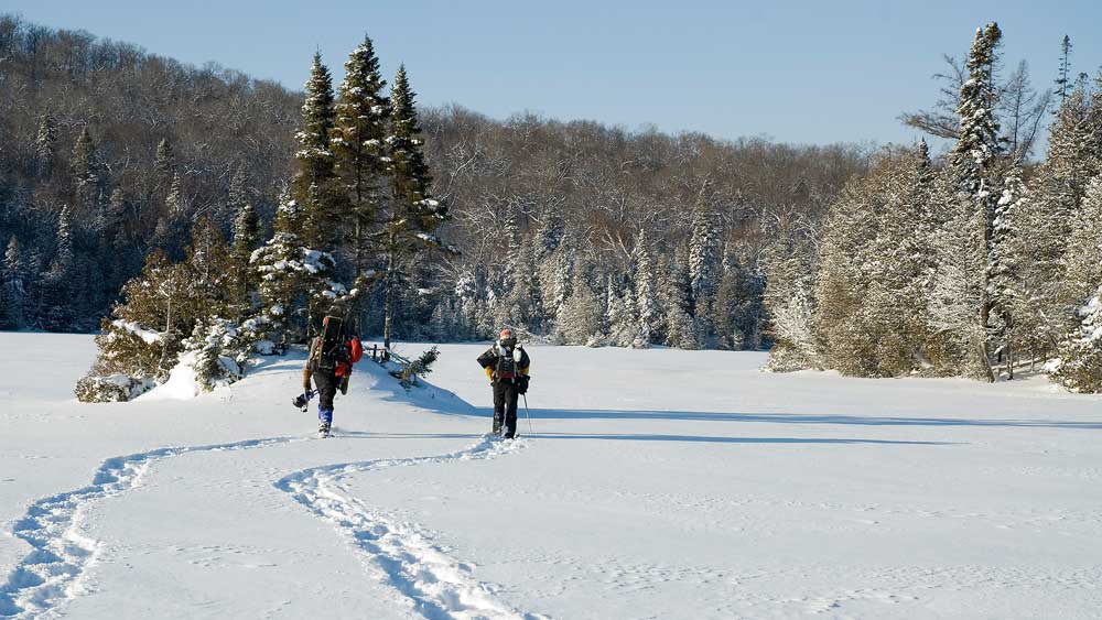 frozen lake winter ice fishing