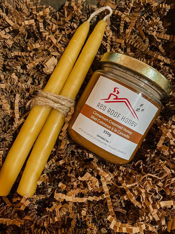 red roof honey candle