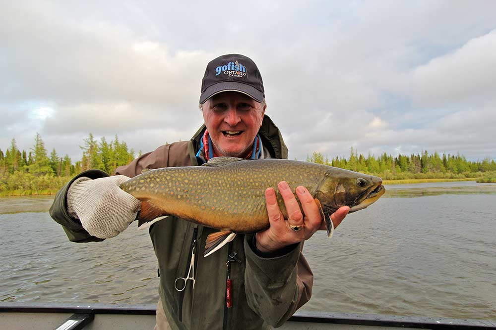 angler fishing ontario trout