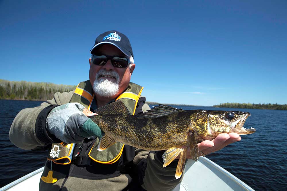 angler fishing ontario walleye