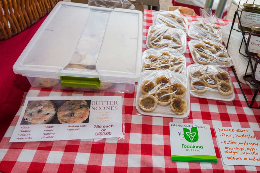 butter tarts and scones