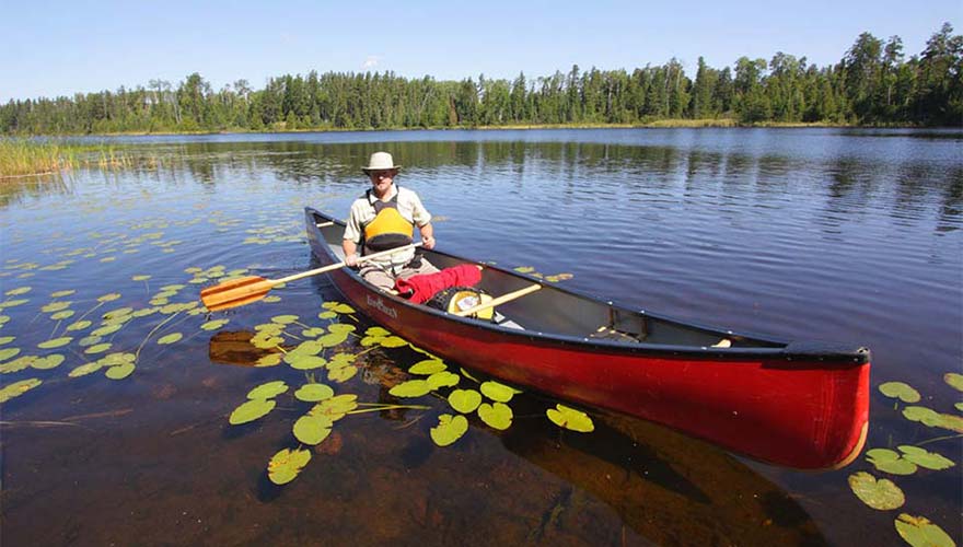white lake canoeing