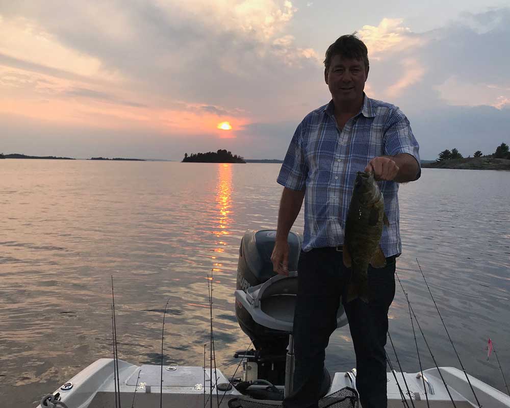 smallmouth bassing fishing evening