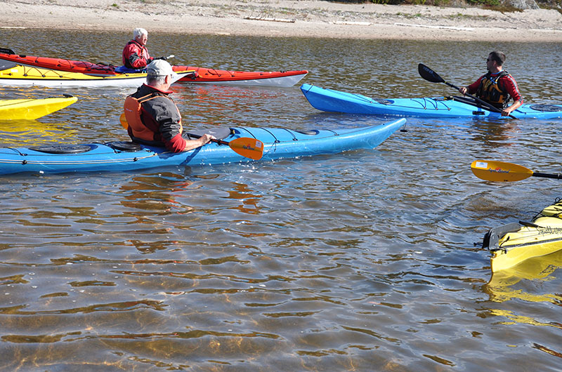 kayaks on lake superior