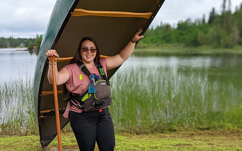 follow her north canoe