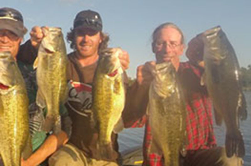 anglers fishing smallmouth bass